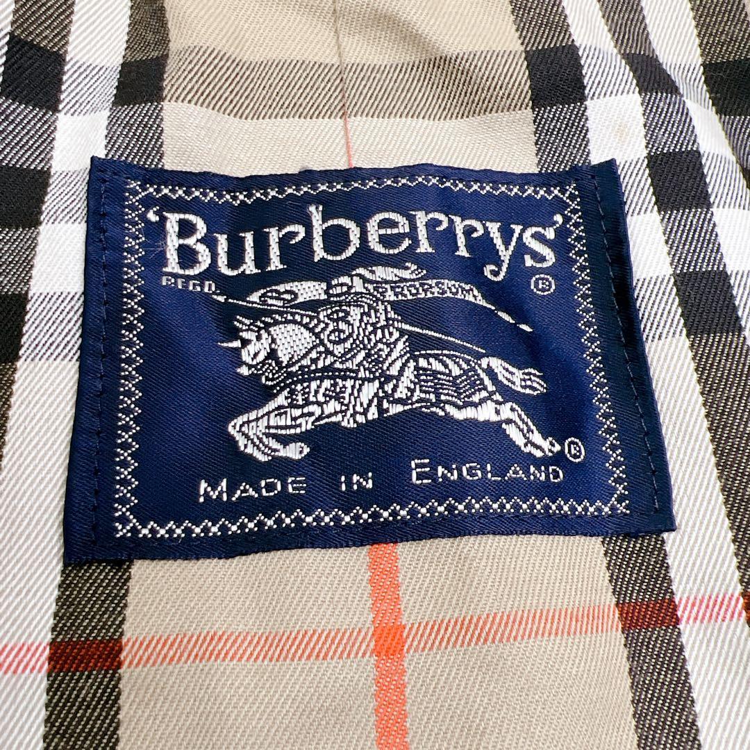 ✨レア✨90年製 バーバリー ステンカラーコート 総裏ノバチェック 英国製 L