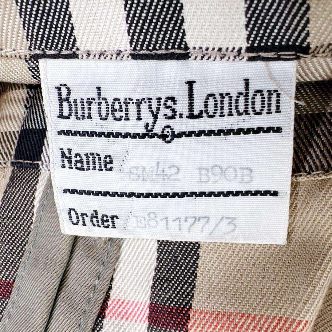 ✨レア✨90年製 バーバリー ステンカラーコート 総裏ノバチェック 英国製 L
