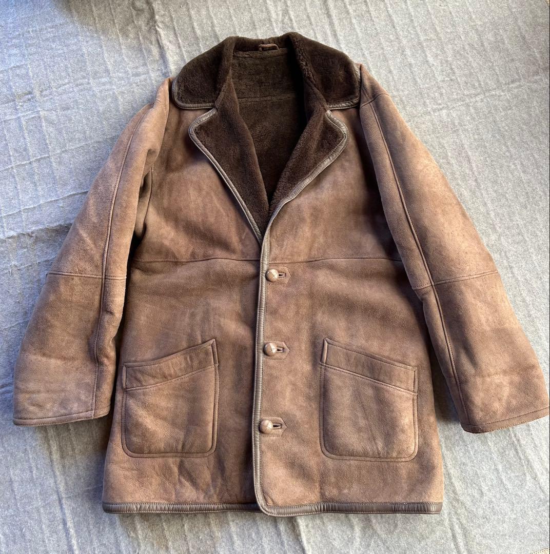スペイン製　リアルムートンコート　羊皮