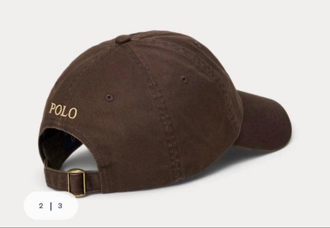 値下げ【新品タグ付き】ラルフローレン キャップ ブラウン