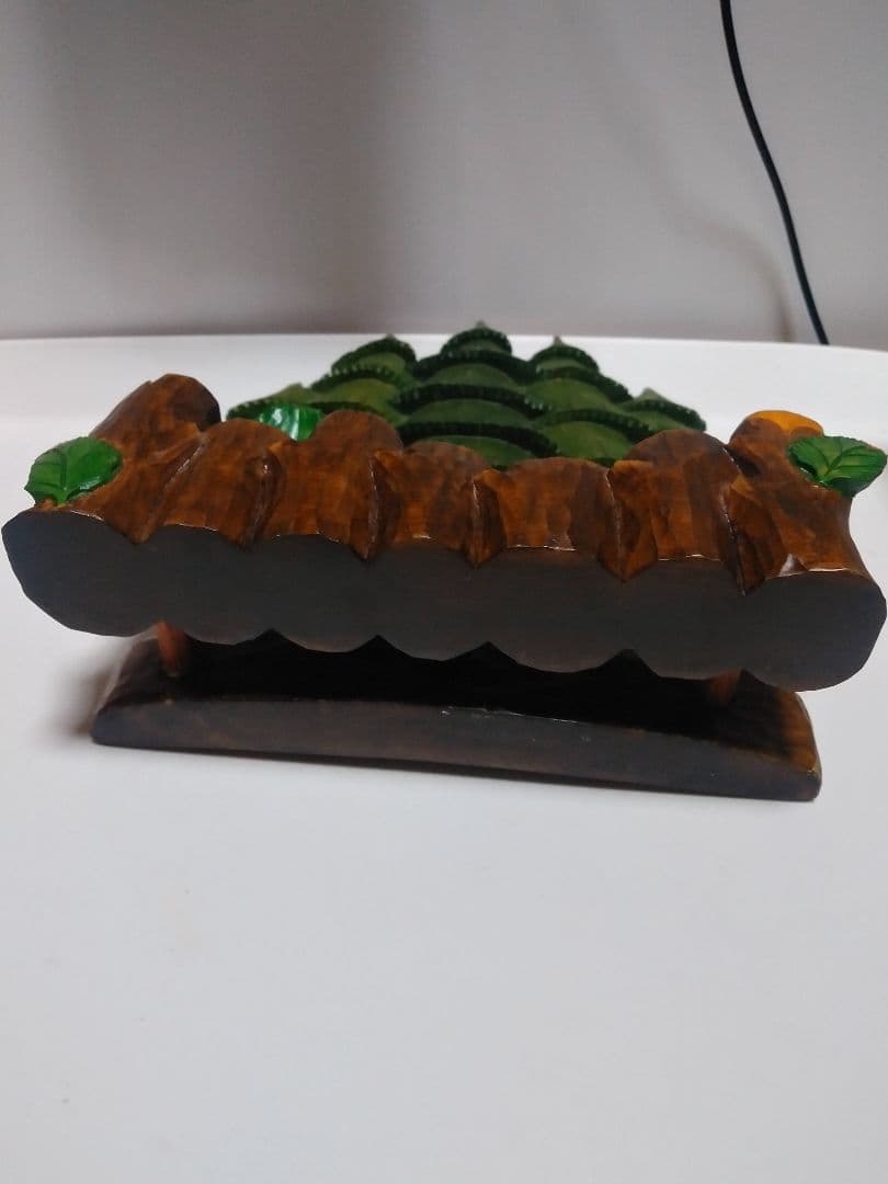 ❤️ヴィンテージ　木製　置き物　クリスマスツリー　切り株　可愛い　壁掛け✨❤️