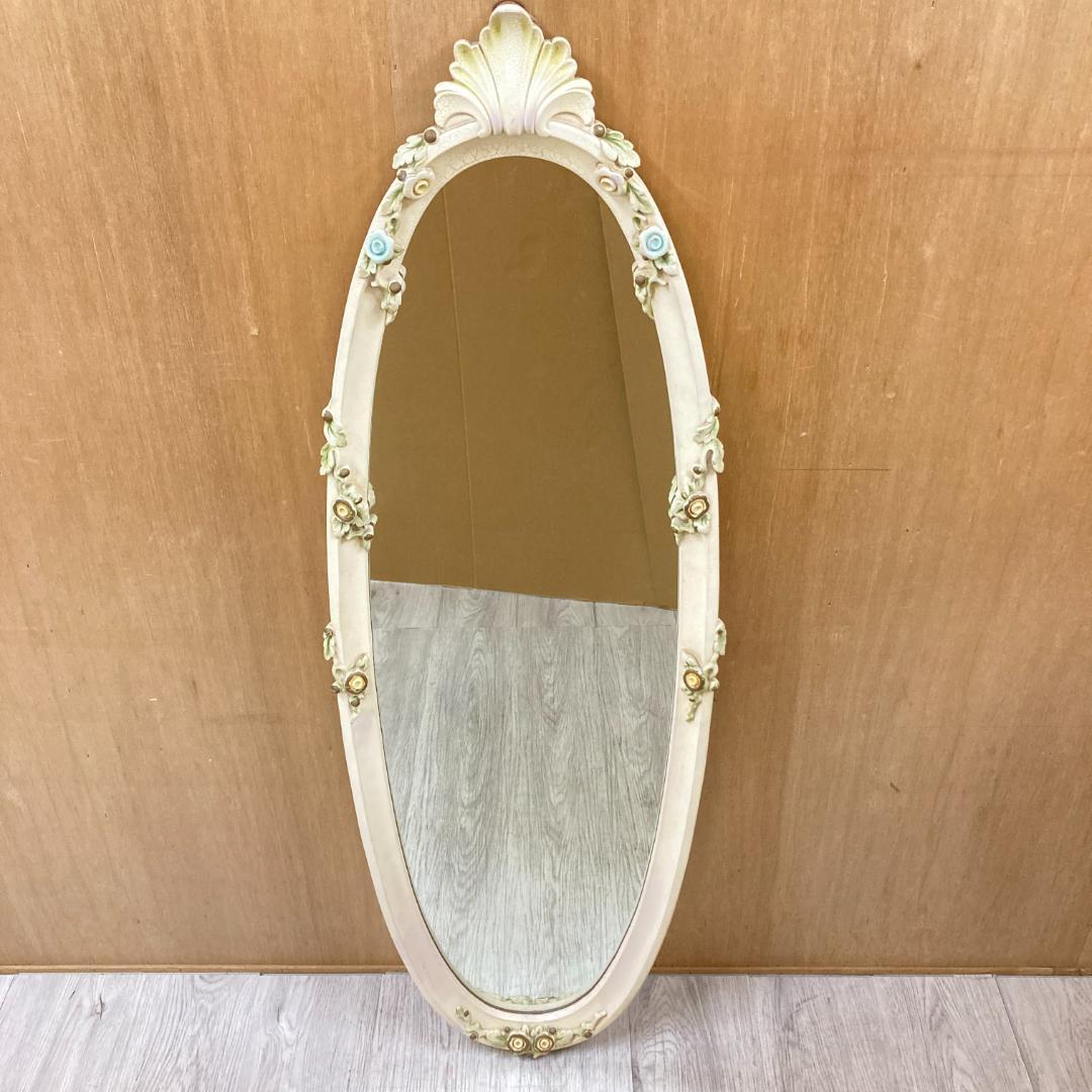 アンティーク調　ロココ調　ウォールミラー　壁掛け　鏡