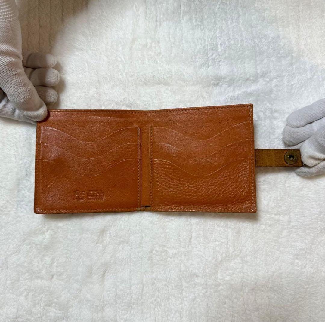 IL BISONTE（イルビゾンテ） 本革 二つ折りレザースクエアウォレット