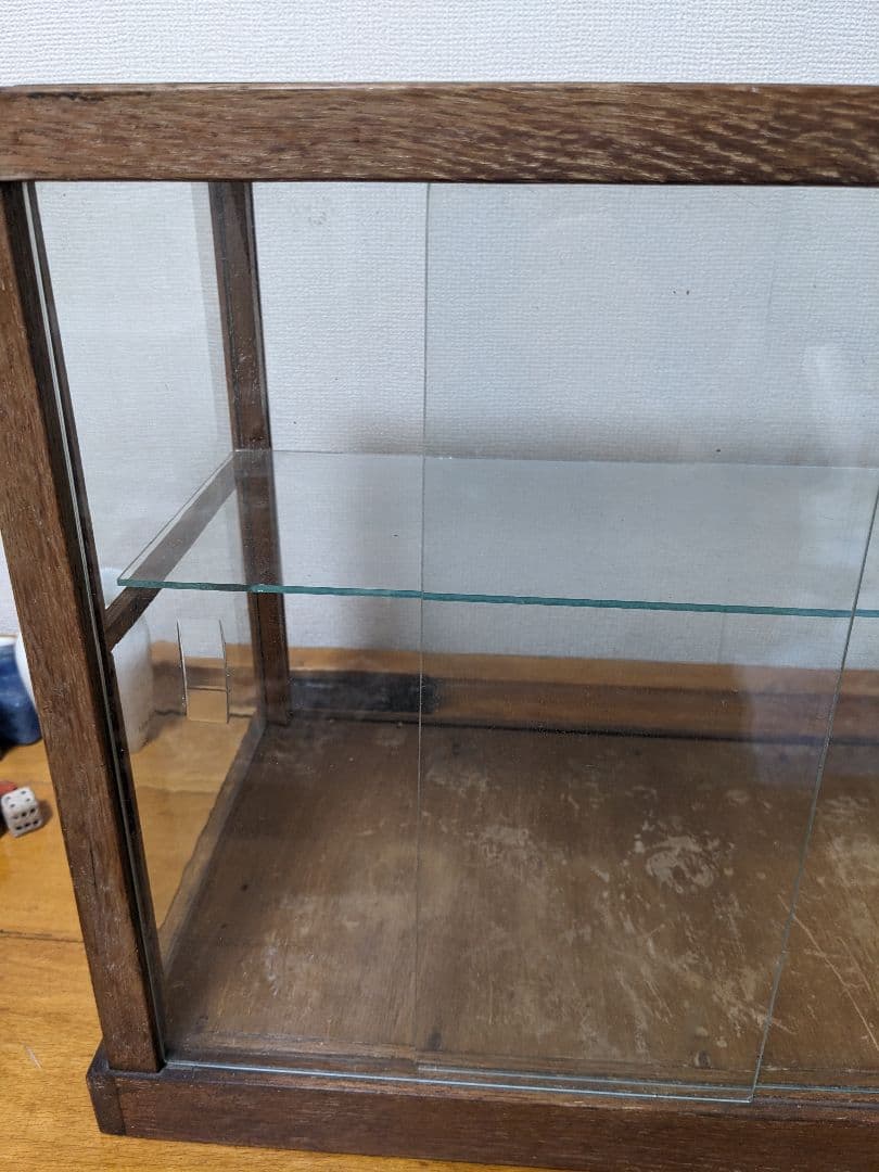 昭和レトロ　アンティーク　コレクションケース　ディスプレイケース　ガラスケース