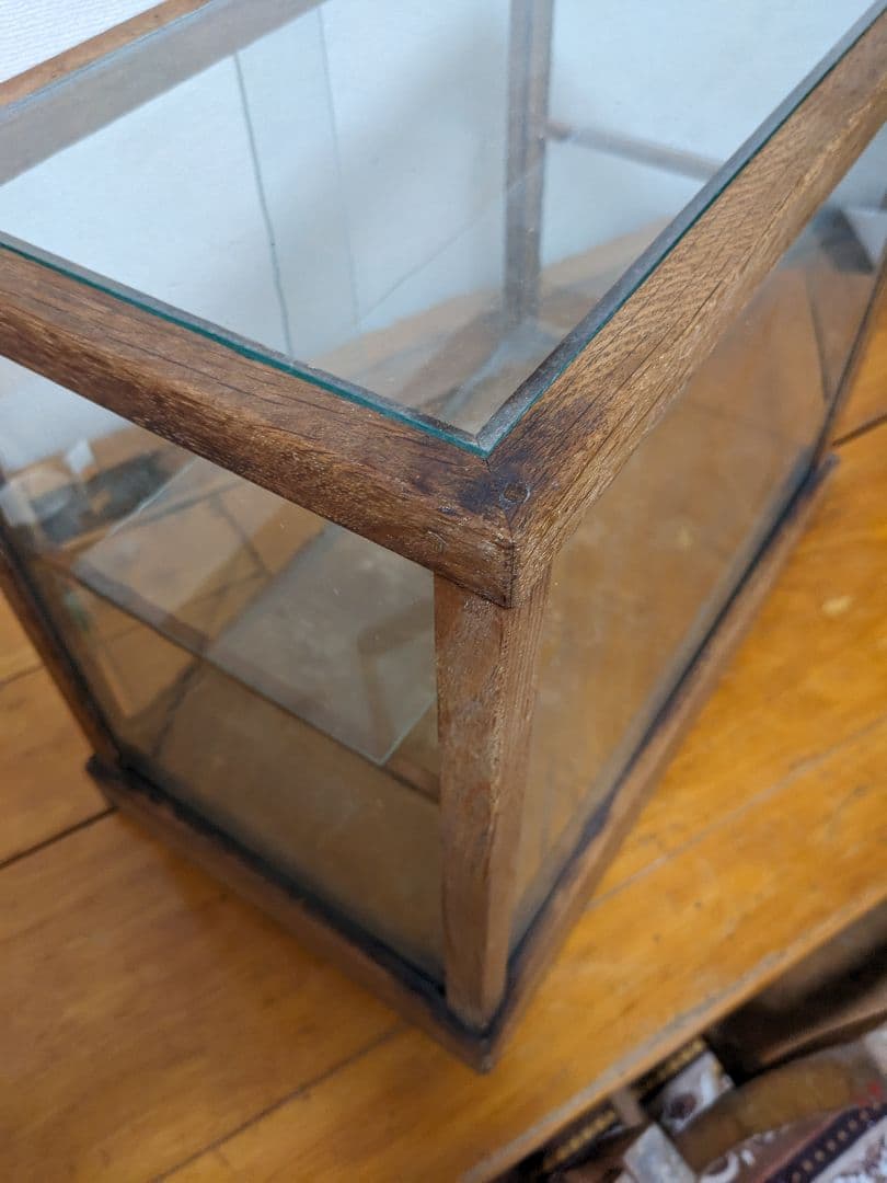 昭和レトロ　アンティーク　コレクションケース　ディスプレイケース　ガラスケース