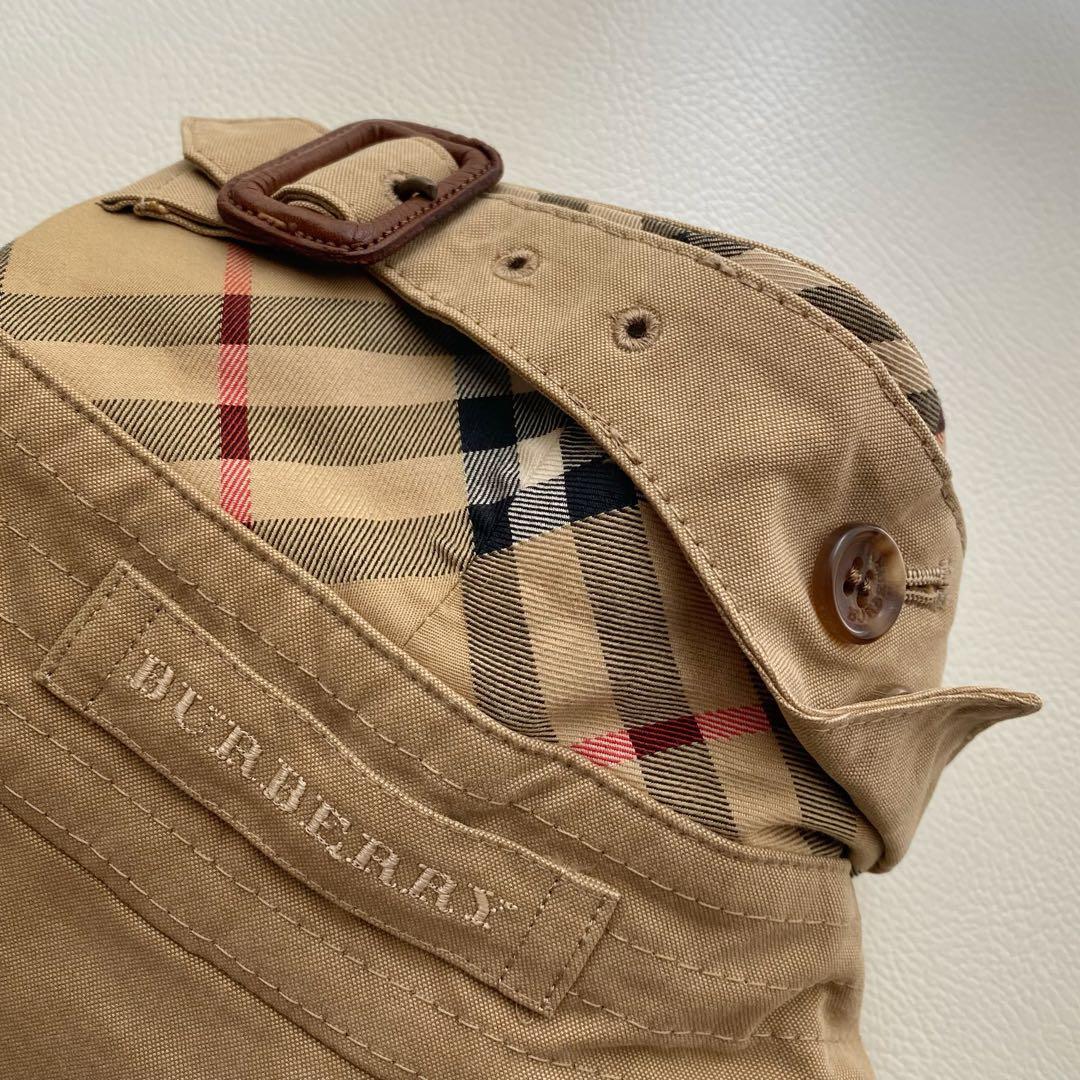 【マキシ丈/美品】バーバリーロンドン トレンチコート ハニー 40 ライナー付