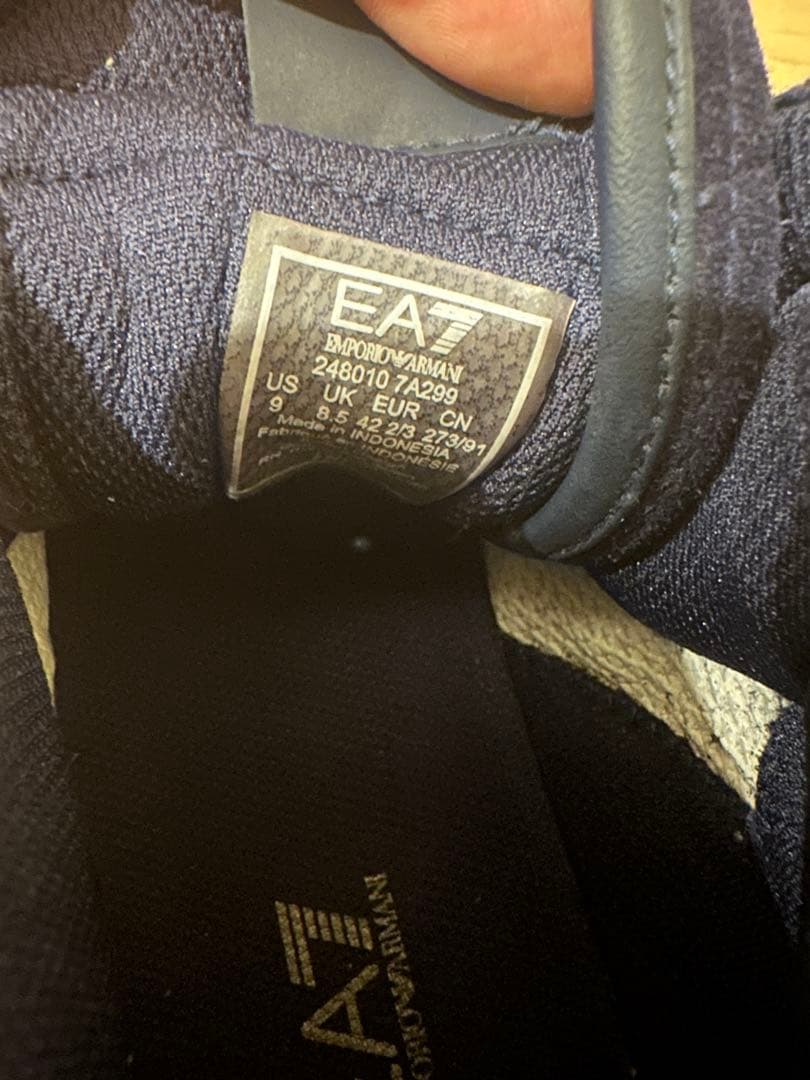 未使用 エンポリオアルマーニ ハイカット スニーカー ネイビー スエード 27