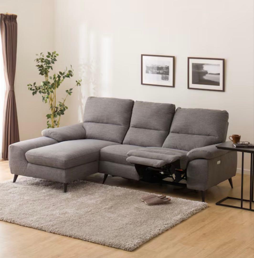 ニトリ 電動リクライニングソファ 3人掛け