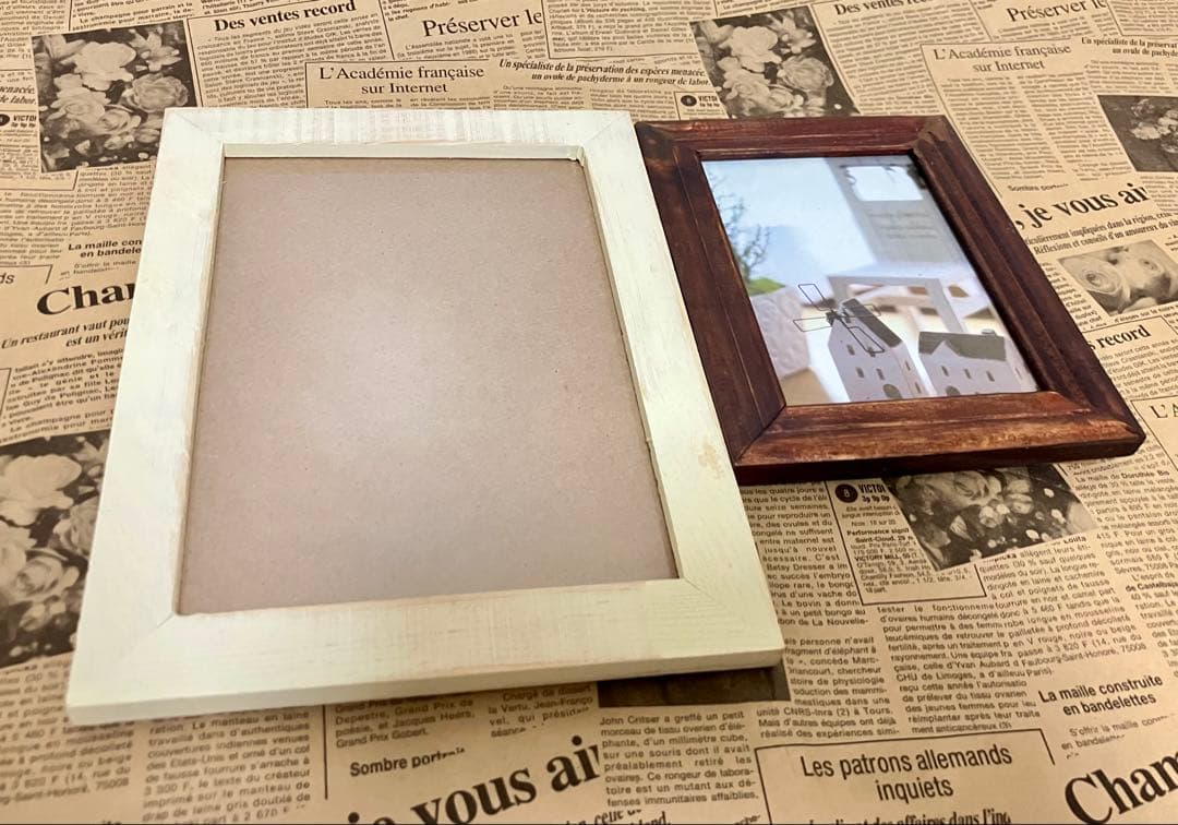 【＊pin＊】 木箱 ボックス アイアン フレーム 雑貨セット