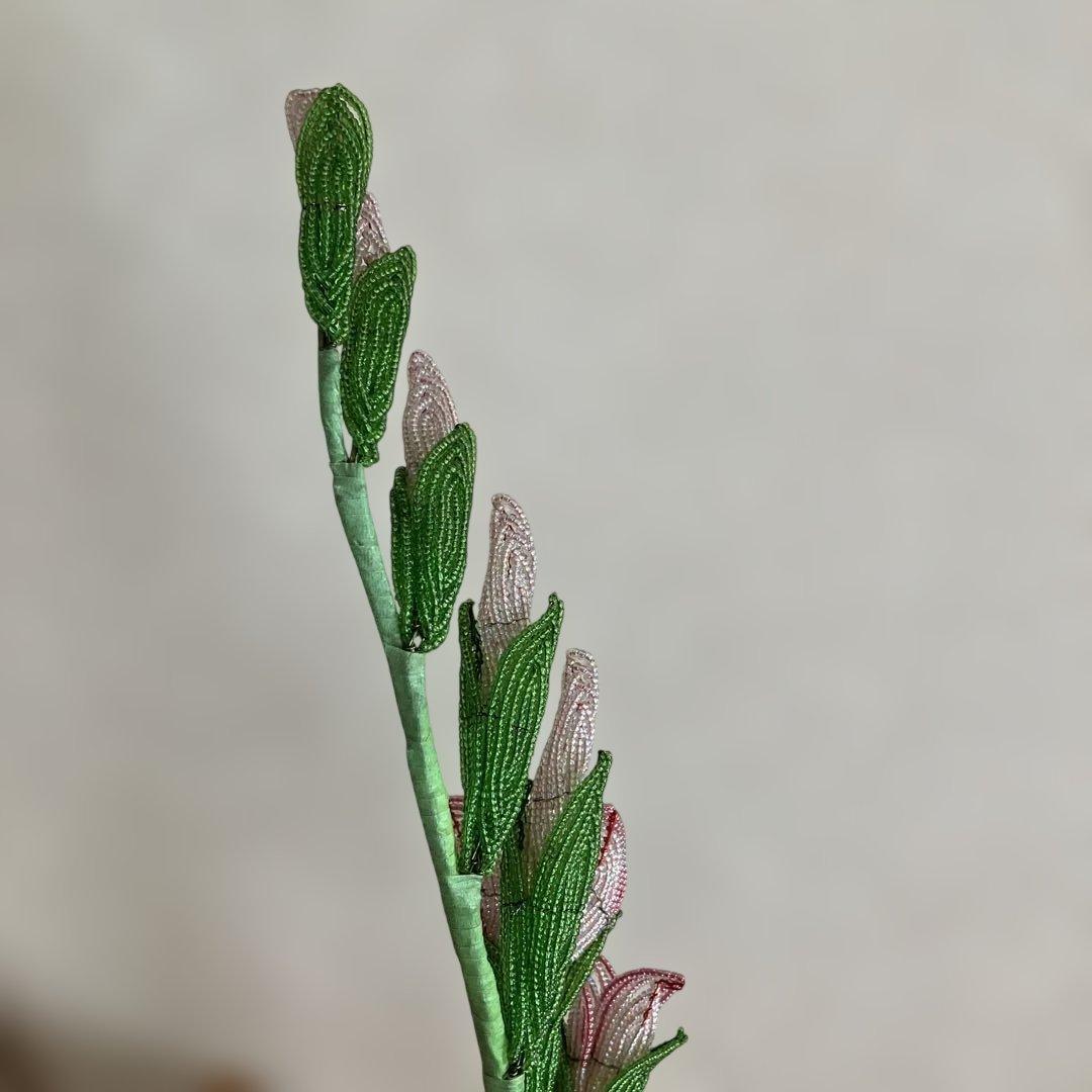 ビーズフラワー　グラジオラス