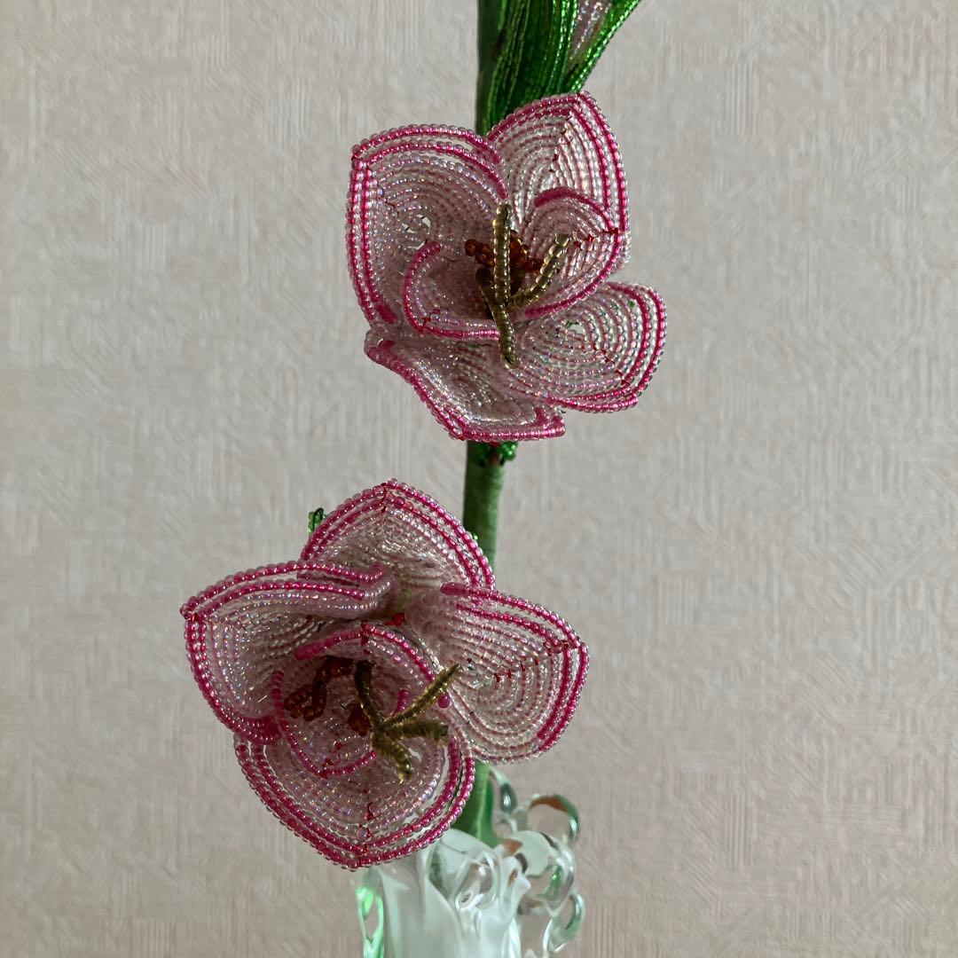 ビーズフラワー　グラジオラス