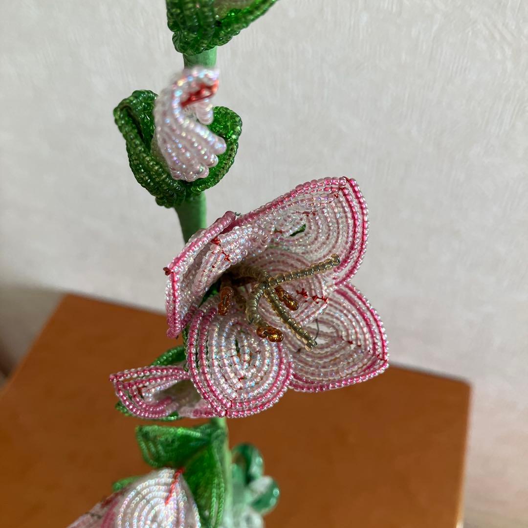 ビーズフラワー　グラジオラス