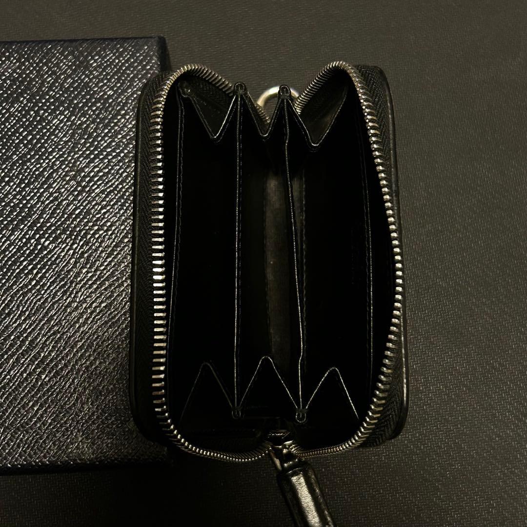 PRADA プラダ 小銭入れ ケース ミニウォレット　コミック ブラック