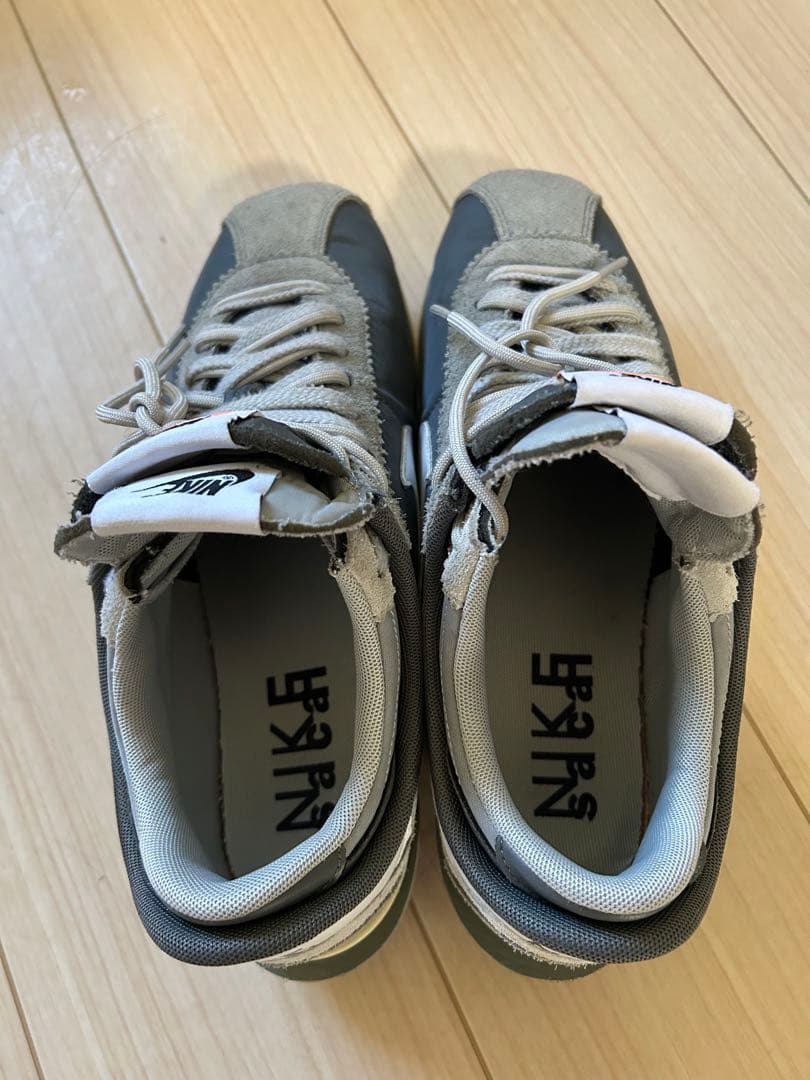 Nike sacai グレー ホワイト スニーカー US9.5 27.5センチ