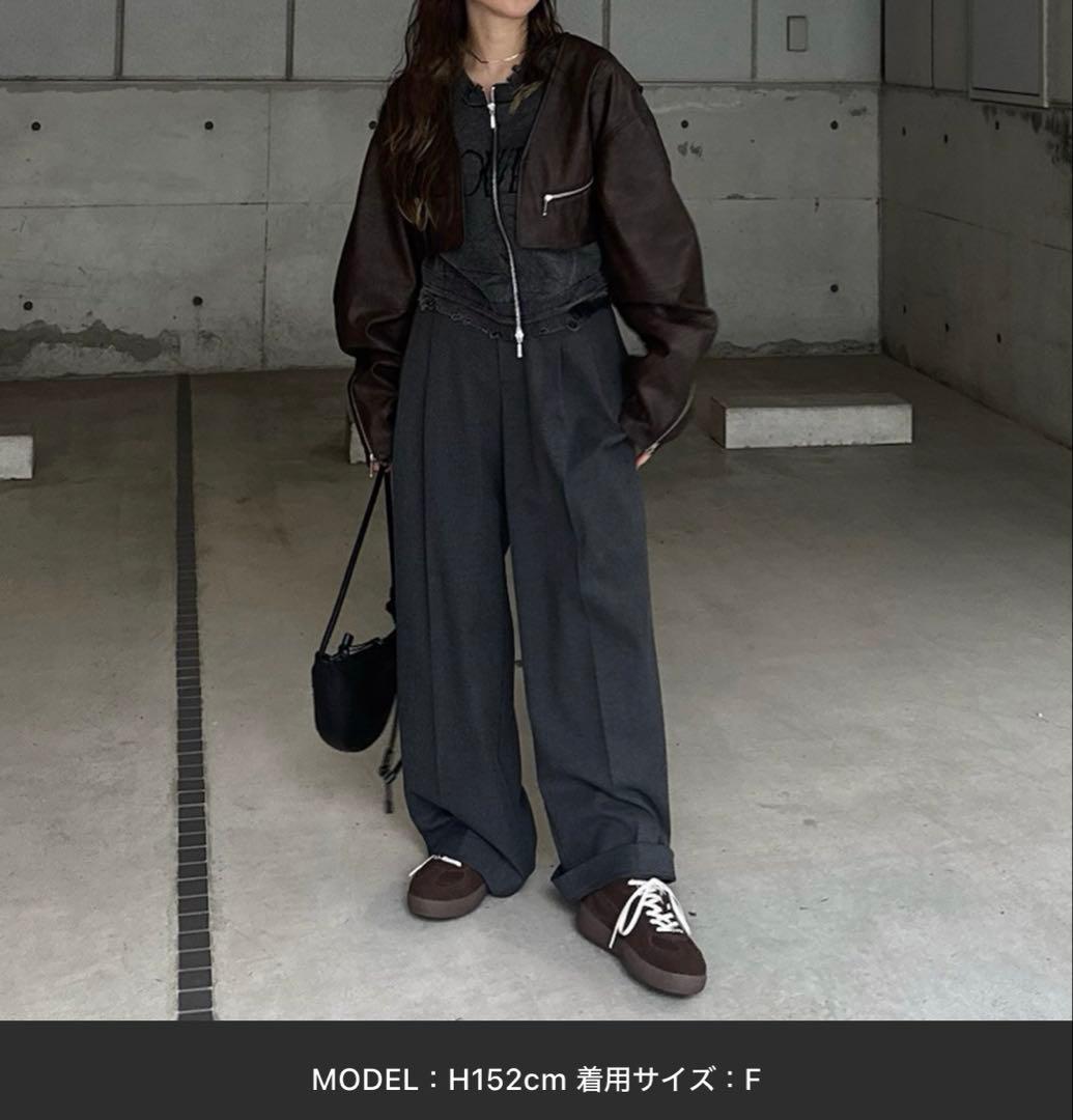 Ameri MANY WAY RIDERS JACKET ブラウン 25aw