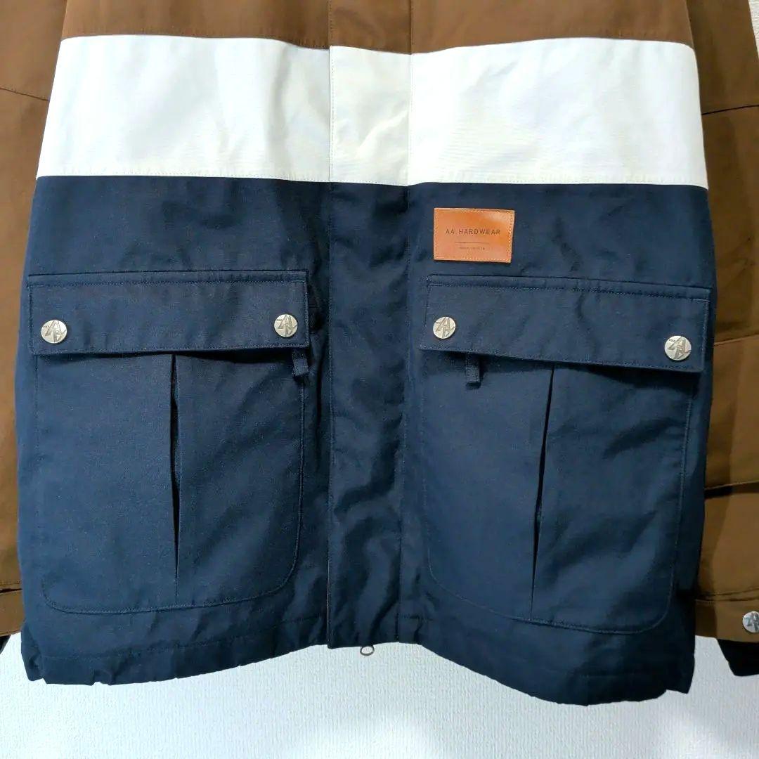 美品✨️Ｌ　AA HARDWEAR　スノーボード　ウェア　メンズ　茶✕白✕紺