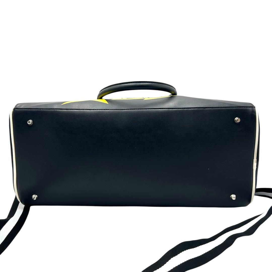 【極美品】ガルフィー レザーボストンバッグ 2way 犬ロゴ