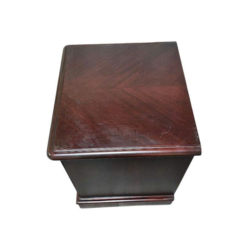 東海家具 ナイトテーブル ベッドサイドテーブル 3段チェスト