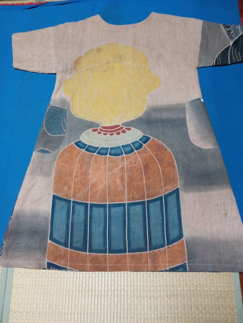 リ*カ様 ★柿渋染め★幟旗ワンピース★