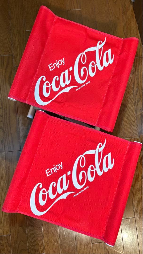 Coca-Cola 折りたたみチェア 赤　②