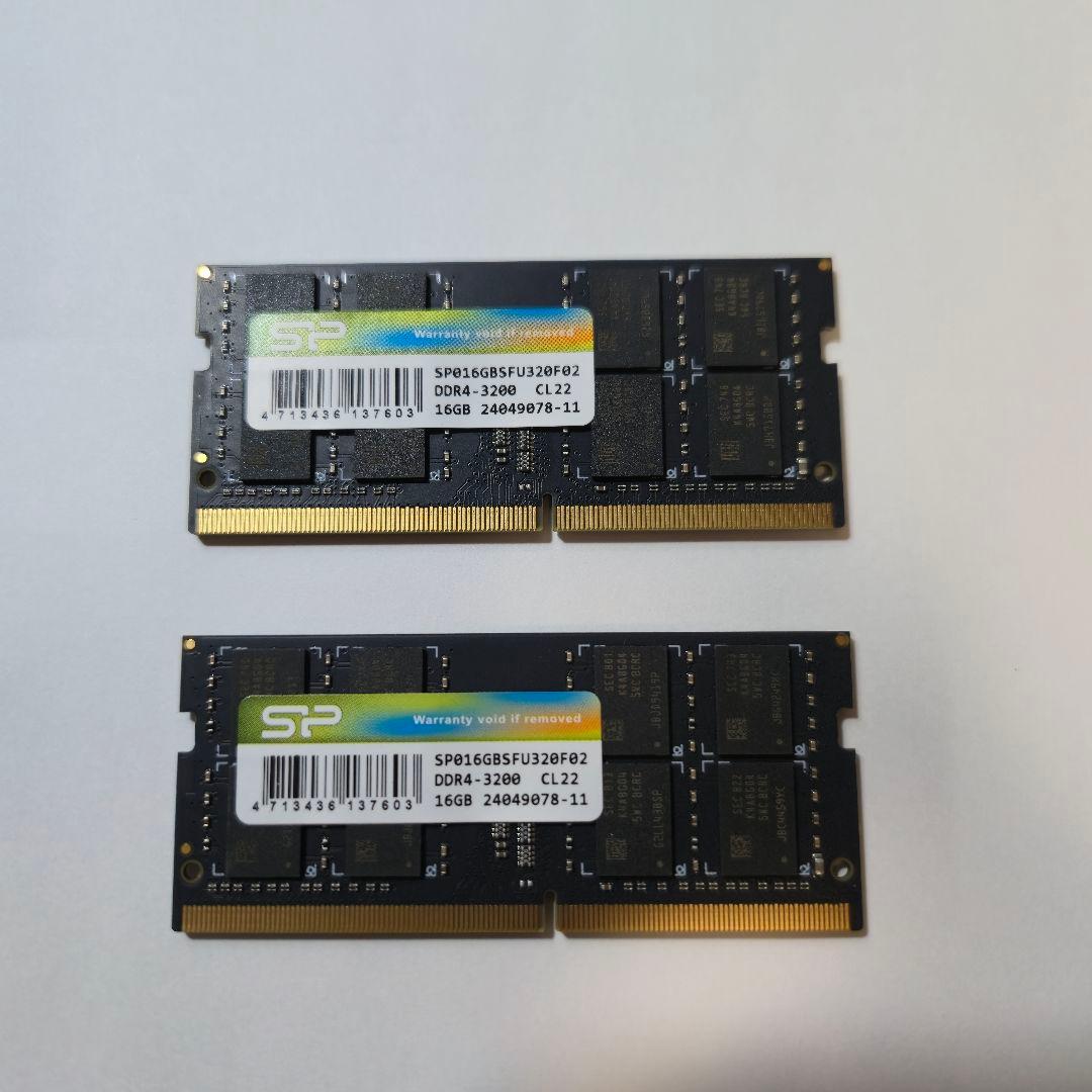 シリコンパワー DDR4-3200 16GB×2枚 (32GB)