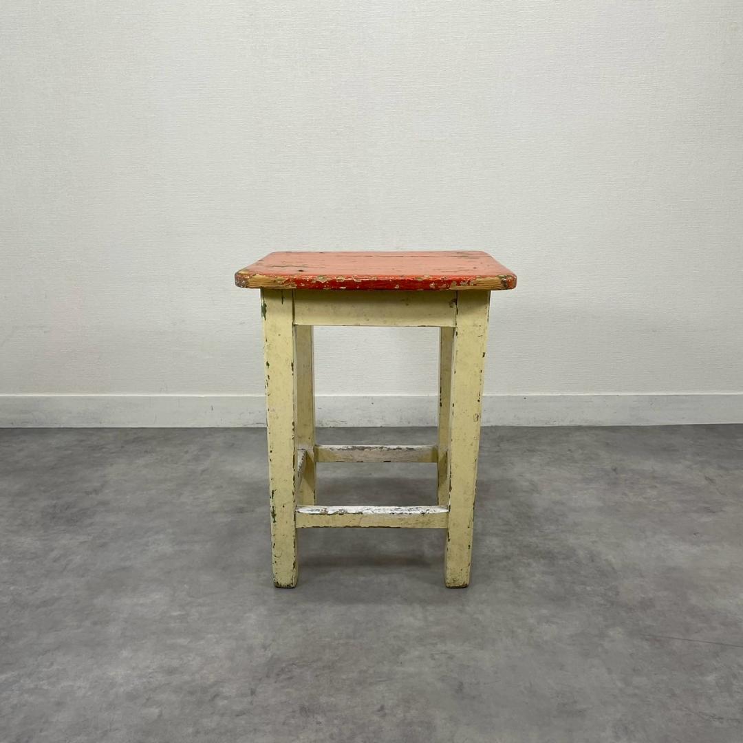 ヴィンテージ シャビー スツール サイドテーブル 飾り台 ビンテージ レトロ