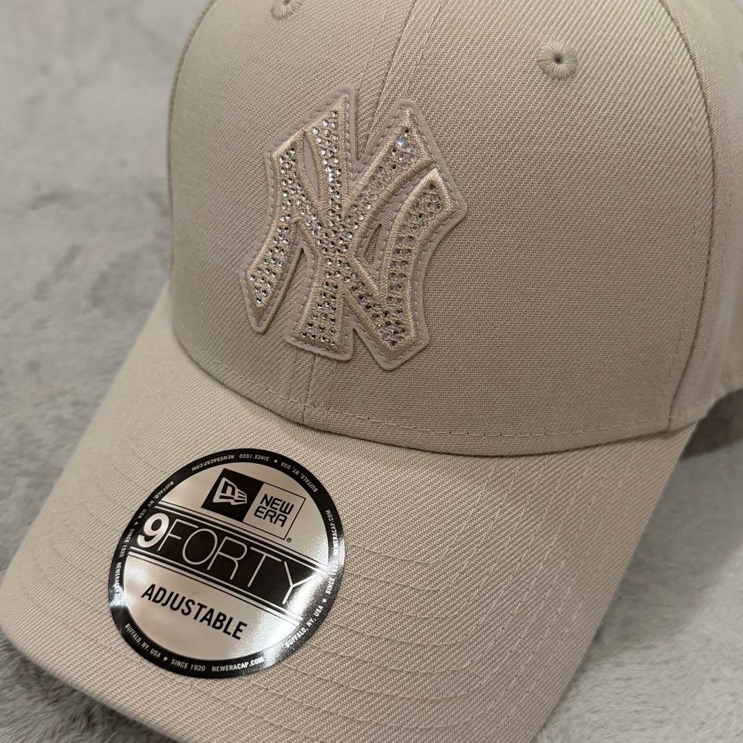 ニューエラ 9FORTY ラインストーン キャップ NY ヤンキース 帽子 完売