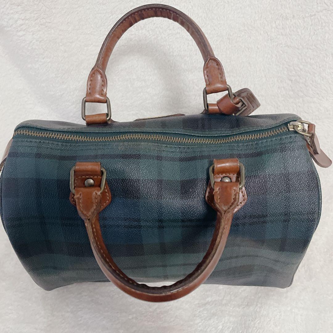 ラルフローレン　Polo Ralph Laurenミニボストンバック　チェック柄