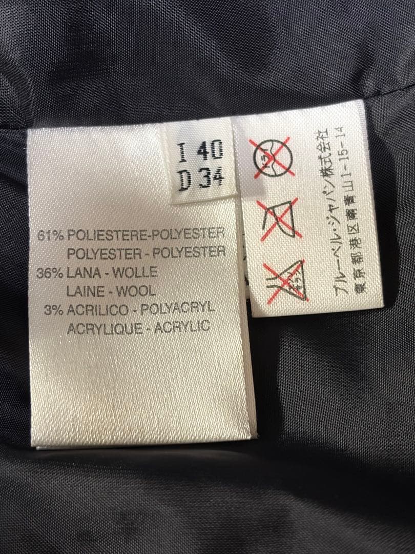 Blumarine ブルマリン ロングコート ファー　ブラック　anna