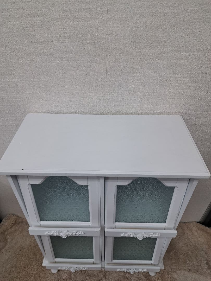 ♡ピュアホワイト　フラップラックアンティーク飾り家具♡