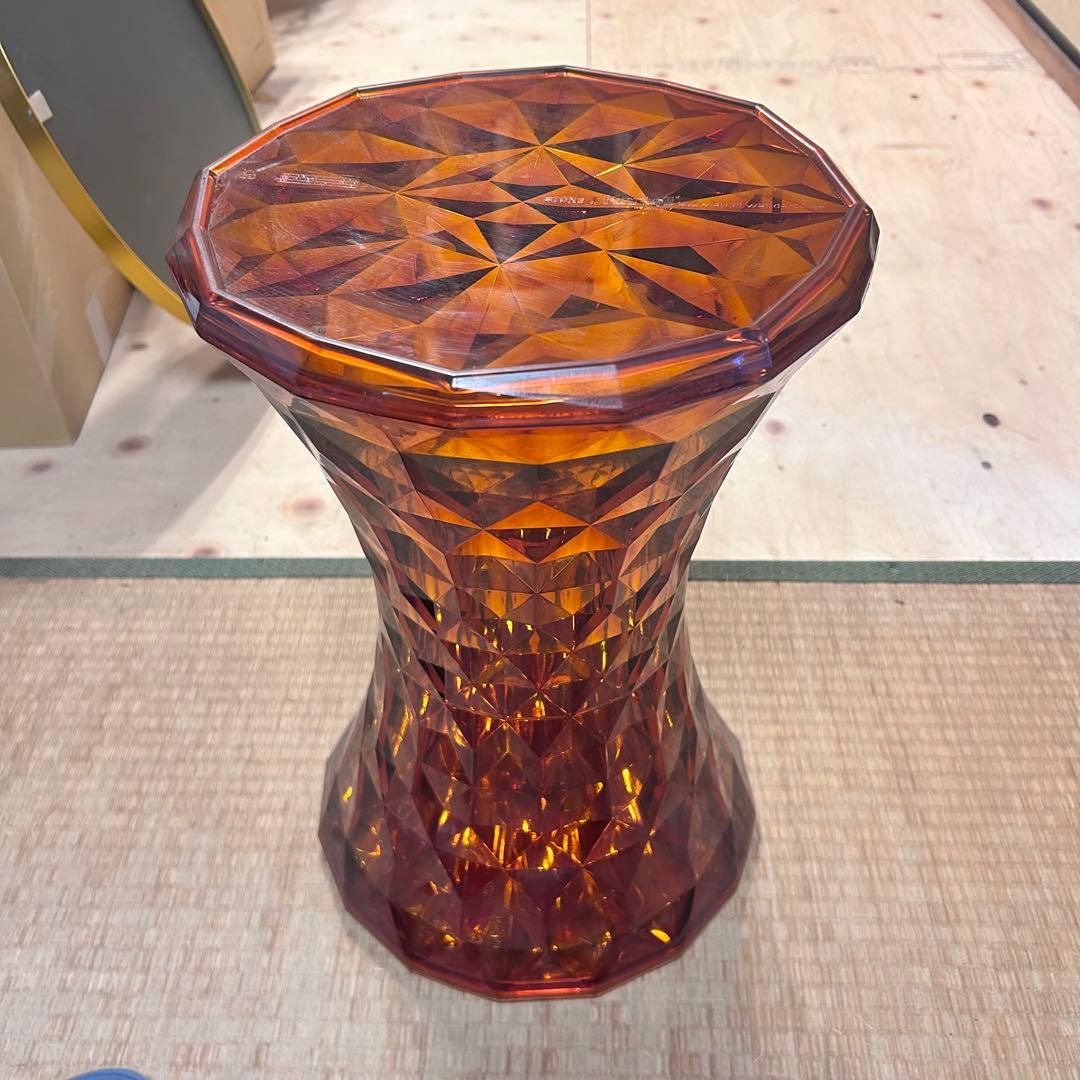 Kartell STONE スツール アンバー Marcel Wanders