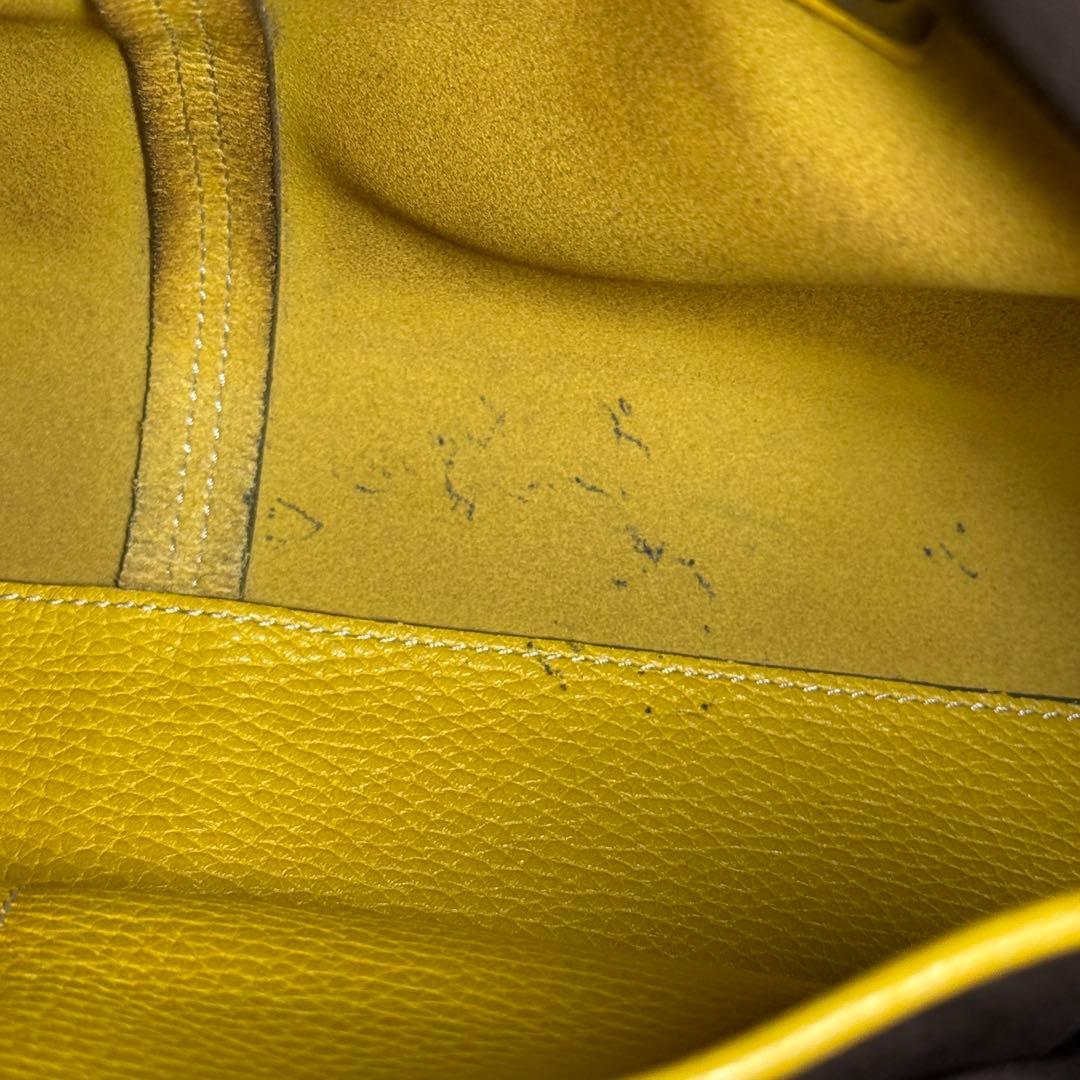 TOD'S トッズ Dバッグ トートバッグ ハンドバッグ イエロー シルバー金具