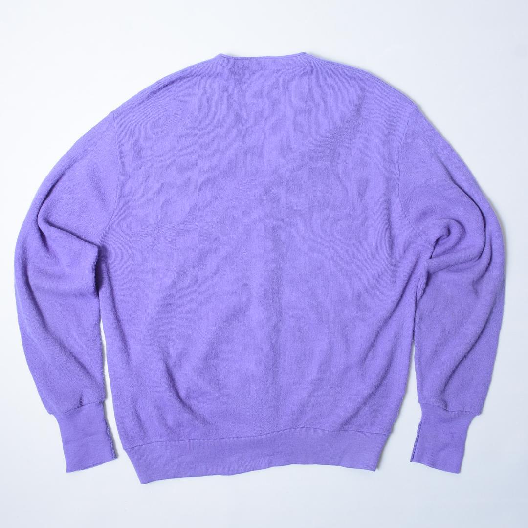 ラコステ　LACOSTE IZOD 80s 紫色 カーディガン US XL
