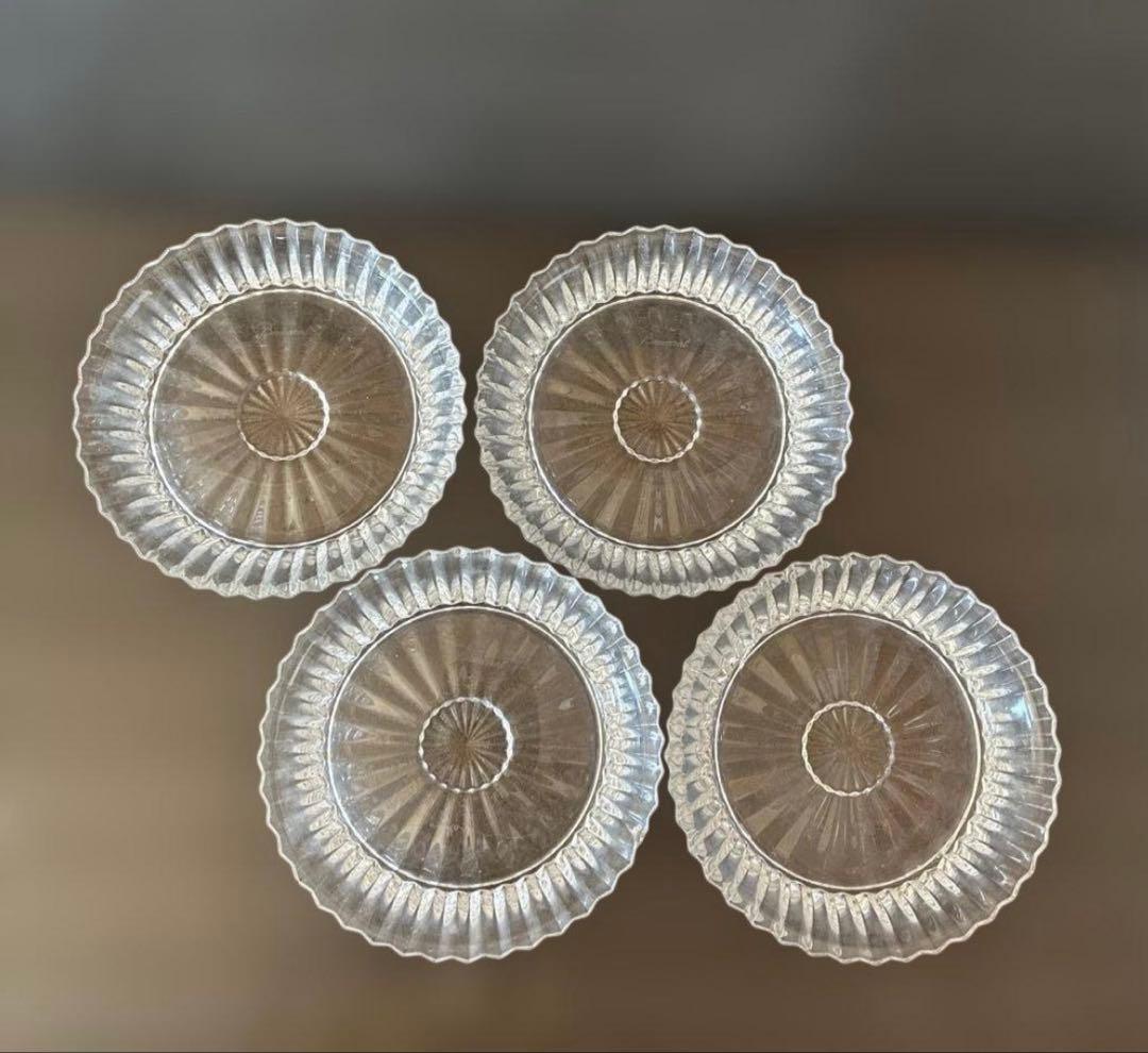 専用出品　バカラ ミルニュイ　ディッシュ　13cm リム付き4枚セット　深皿