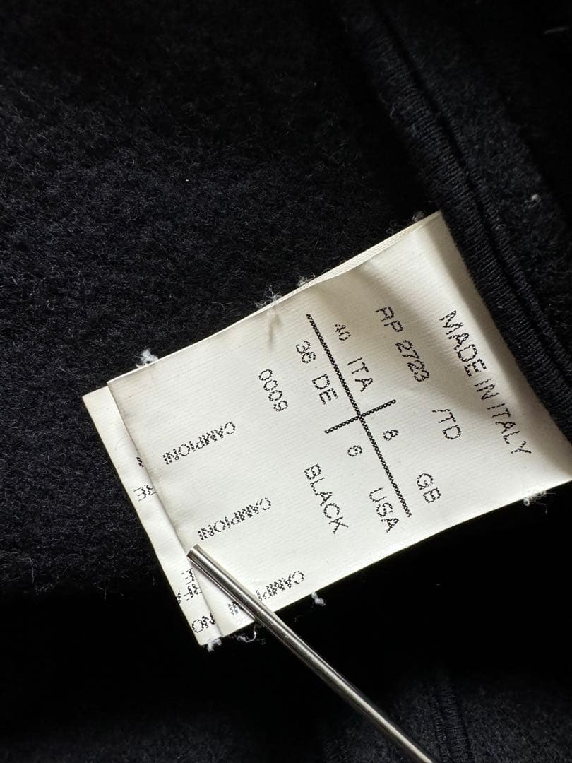 Rick Owens 斜めジップ ウール ライダースジャケット