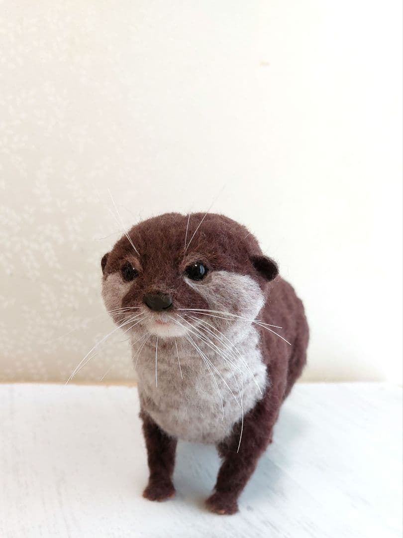 羊毛フェルト　コツメカワウソ