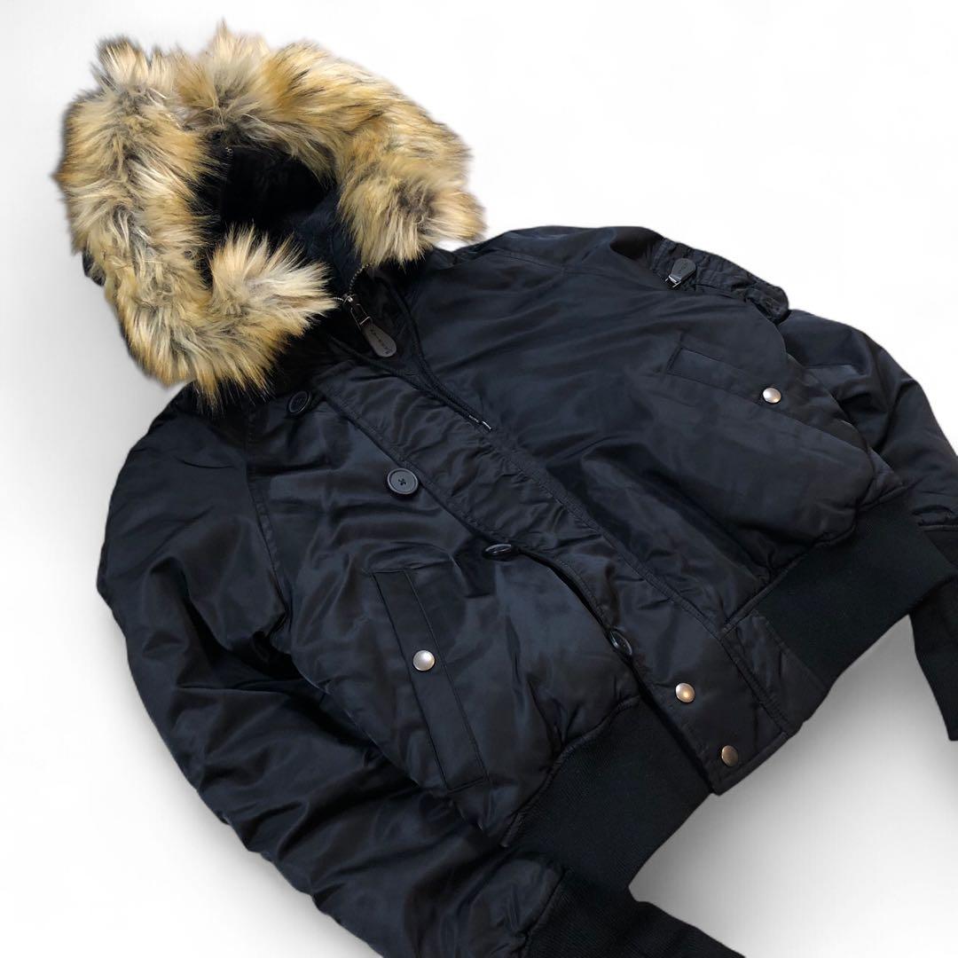 AVIREX 美品 n2b フライトジャケット 短丈 黒 ミリタリー