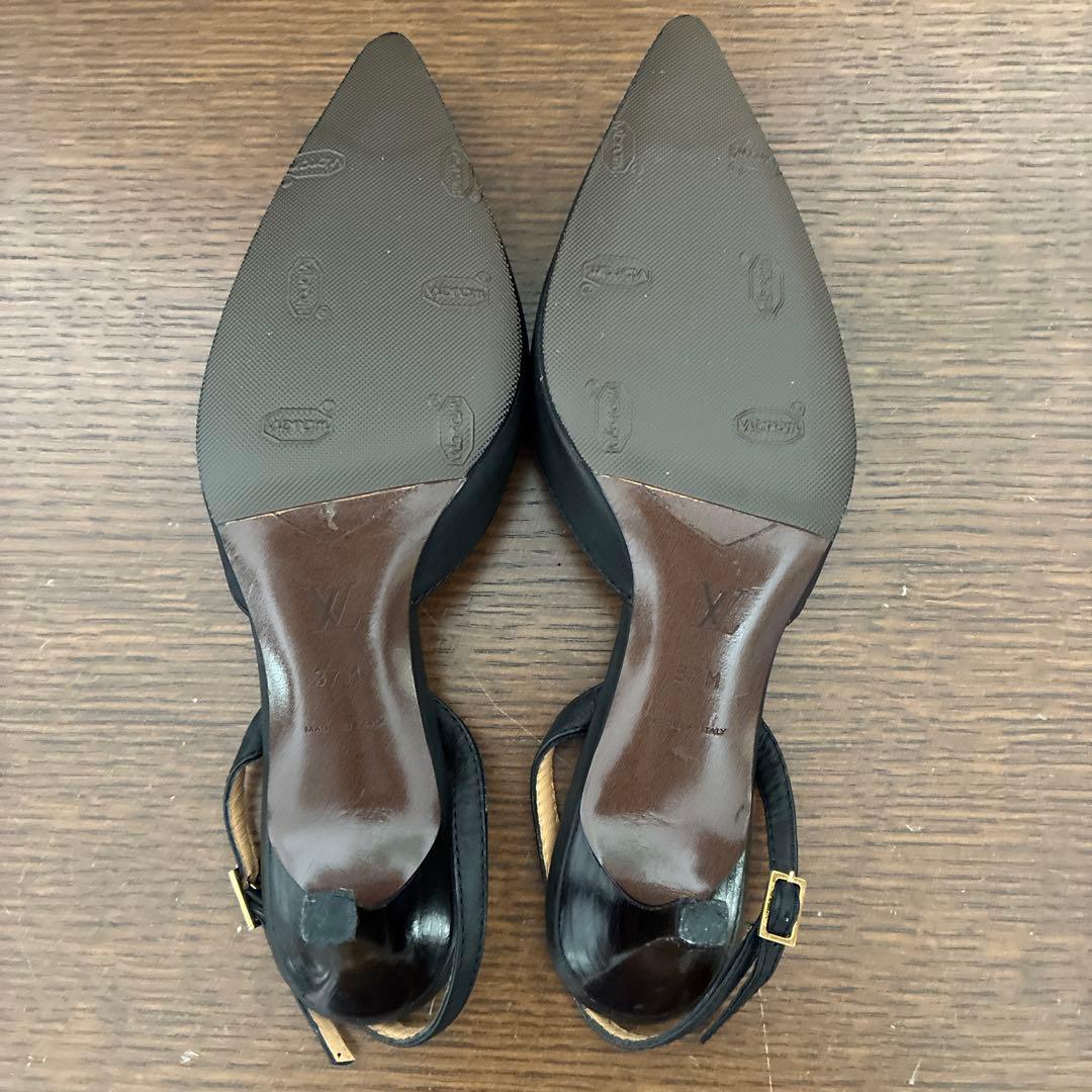 LOUIS VUITTON ブラック ハイヒールパンプス　37（24cm）