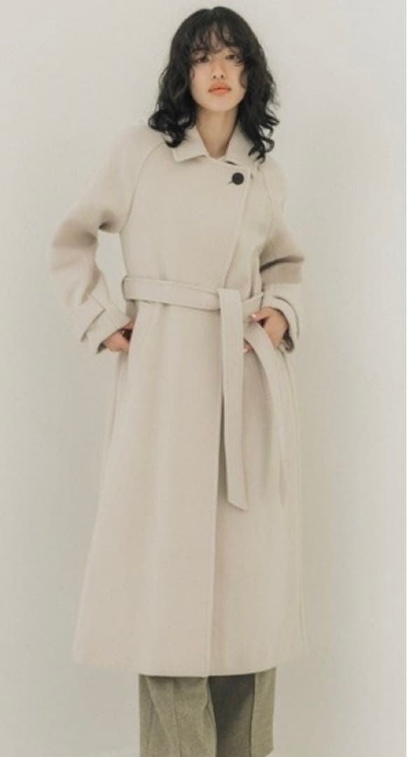 【にゃす】PUBLIC TOKYO カシミヤブレンドウールコート