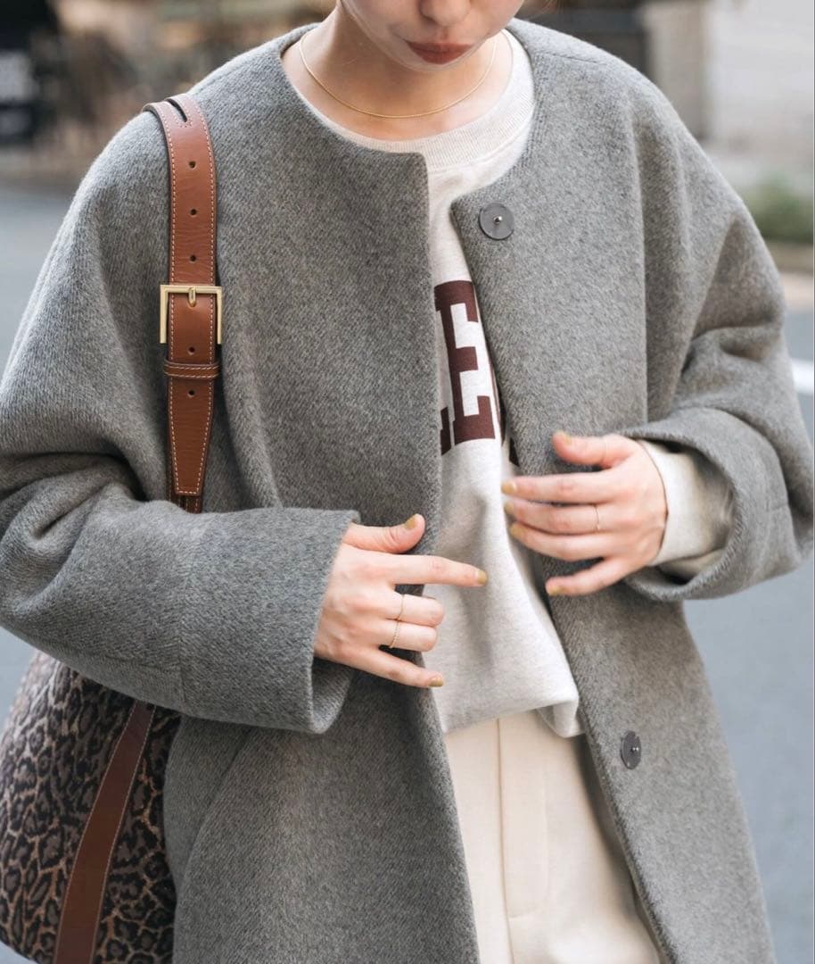 TICCA ティッカ　ノーカラーテントコート