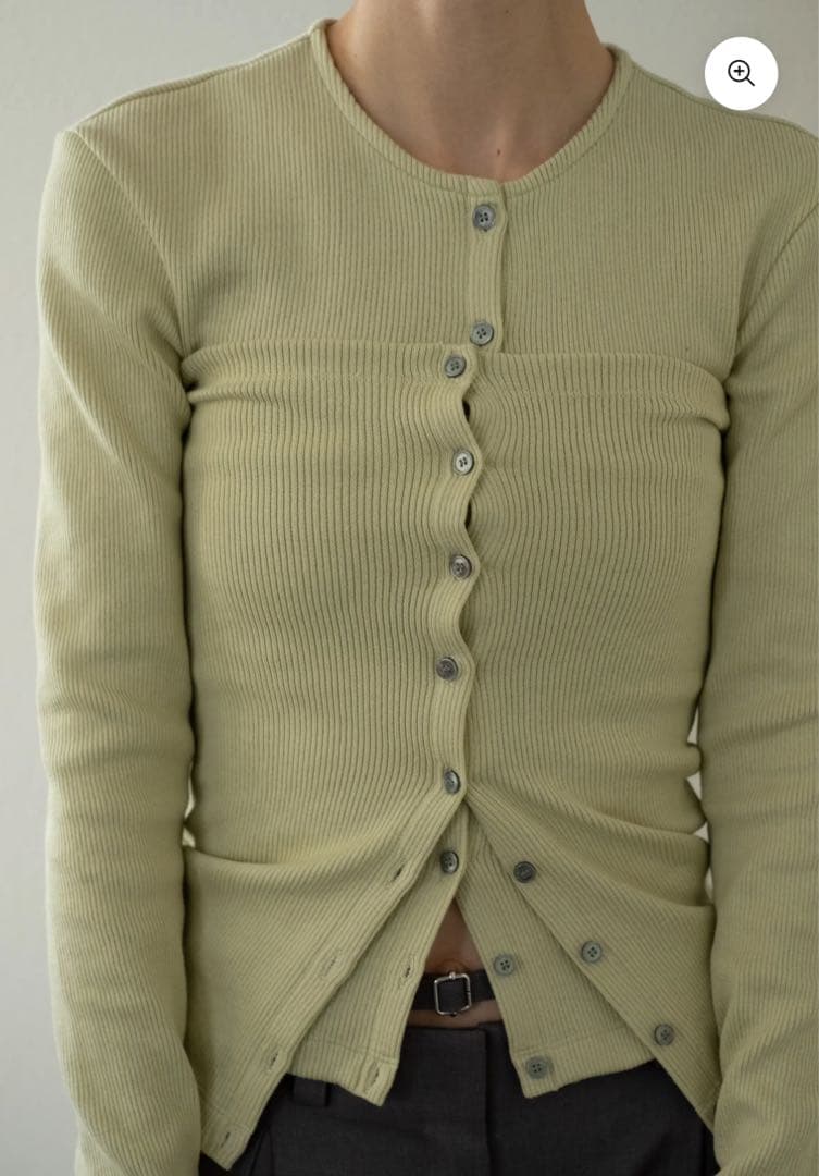 little suzie TIGHT HEM BUTTON TUBE イエロー