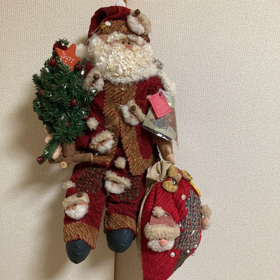 作家さんハンドメイド　大きなサンタクロース　カントリードール