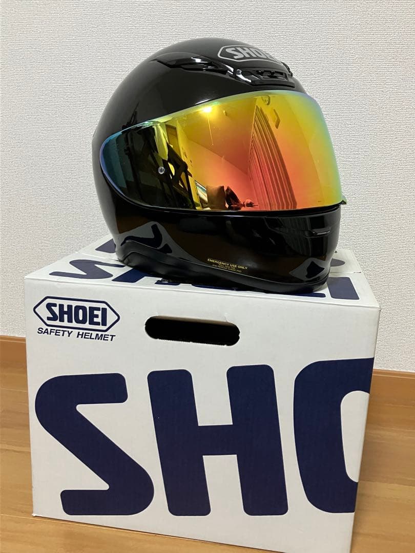 エ*ル様 SHOEI XL フルフェイスヘルメットz-7ブラック　未使用品 ミラ