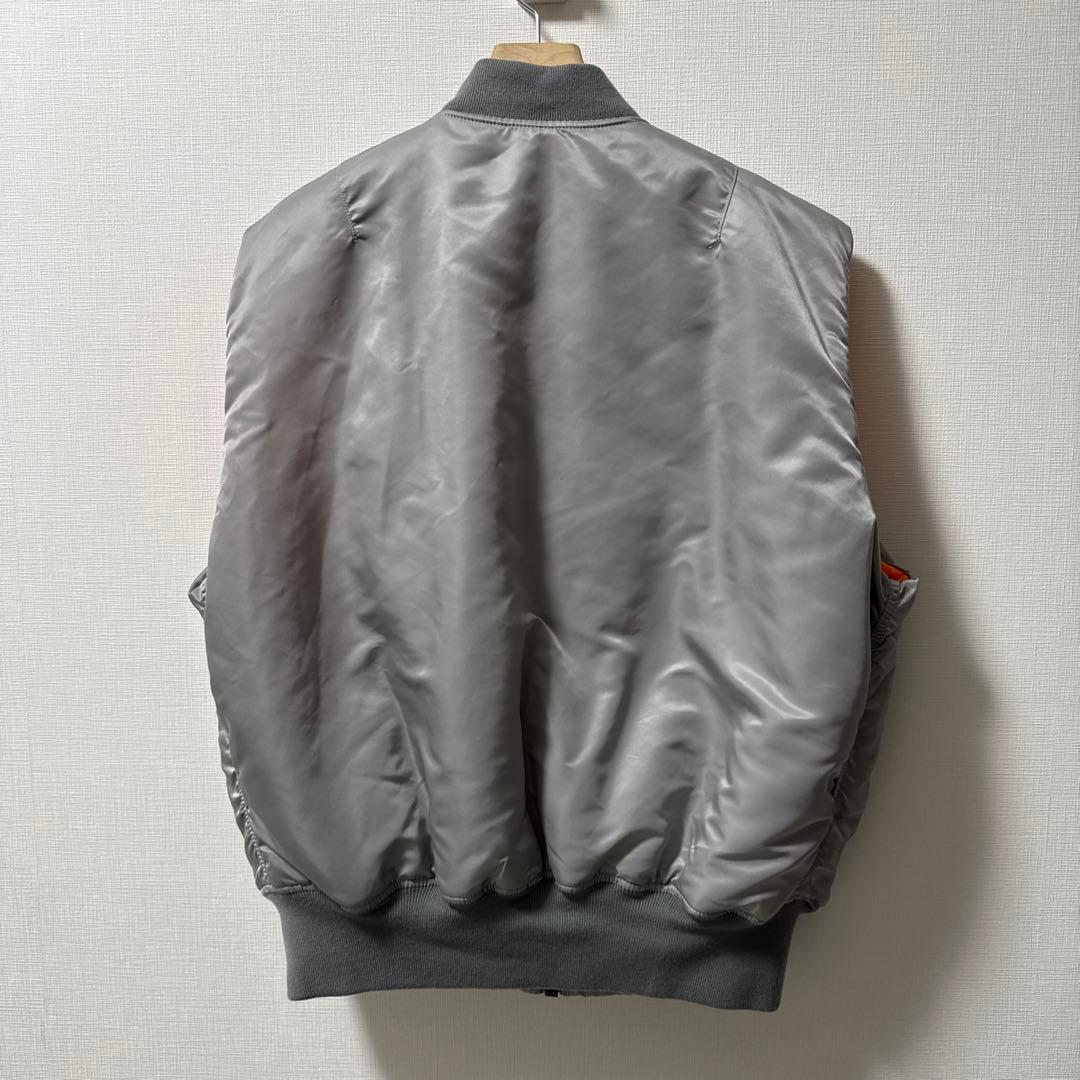 alpha ma-1 vest silver XL ベスト　シルバー