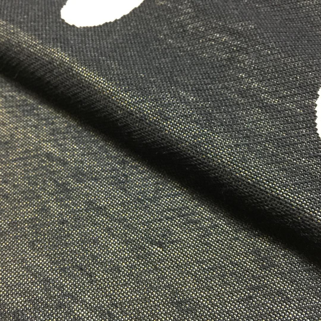 ４個　アメリカ製 Cross Canvas スマイル クッションカバー ブラック