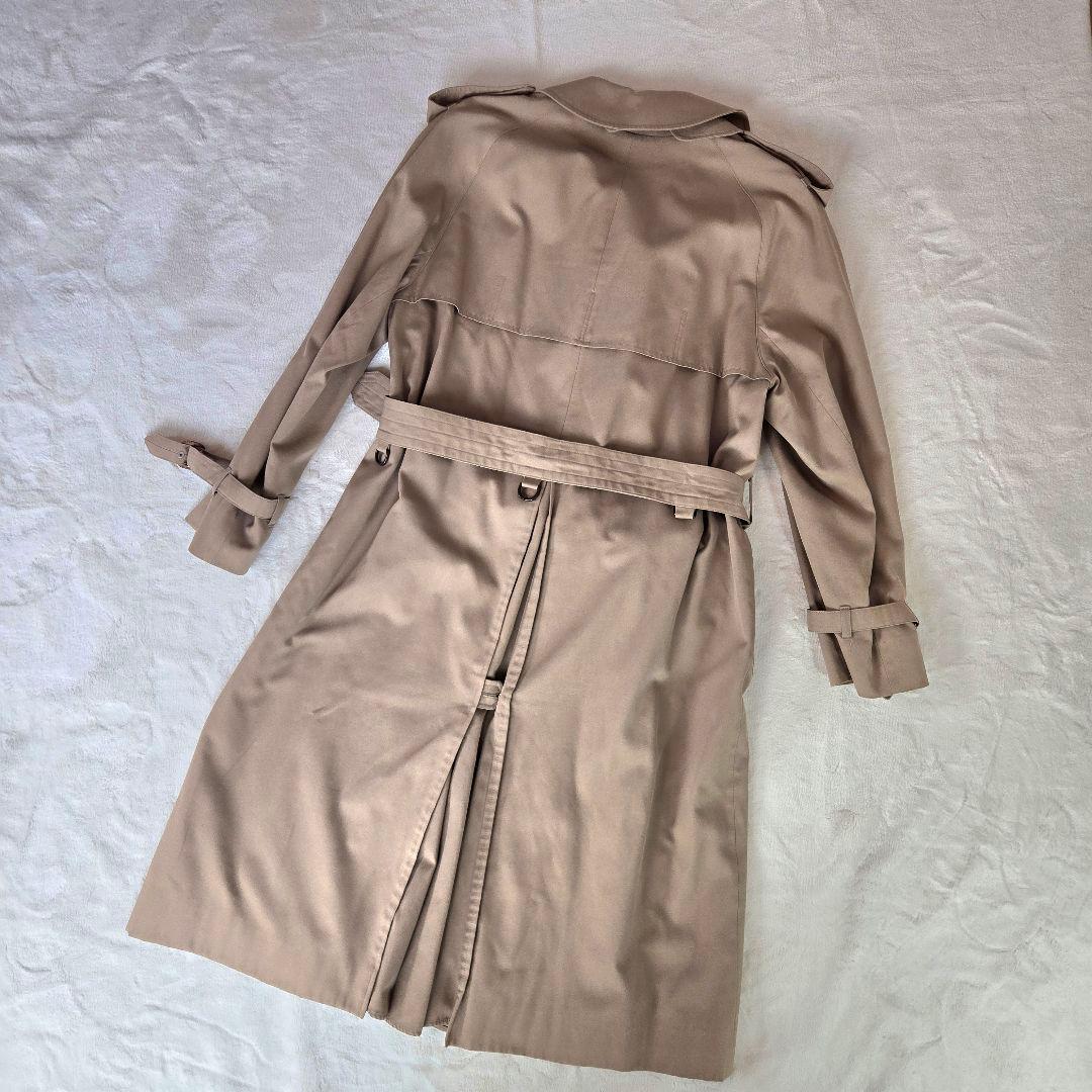 Aquascutum ベージュ トレンチコート L　メンズ　美品　ビジネス　高級