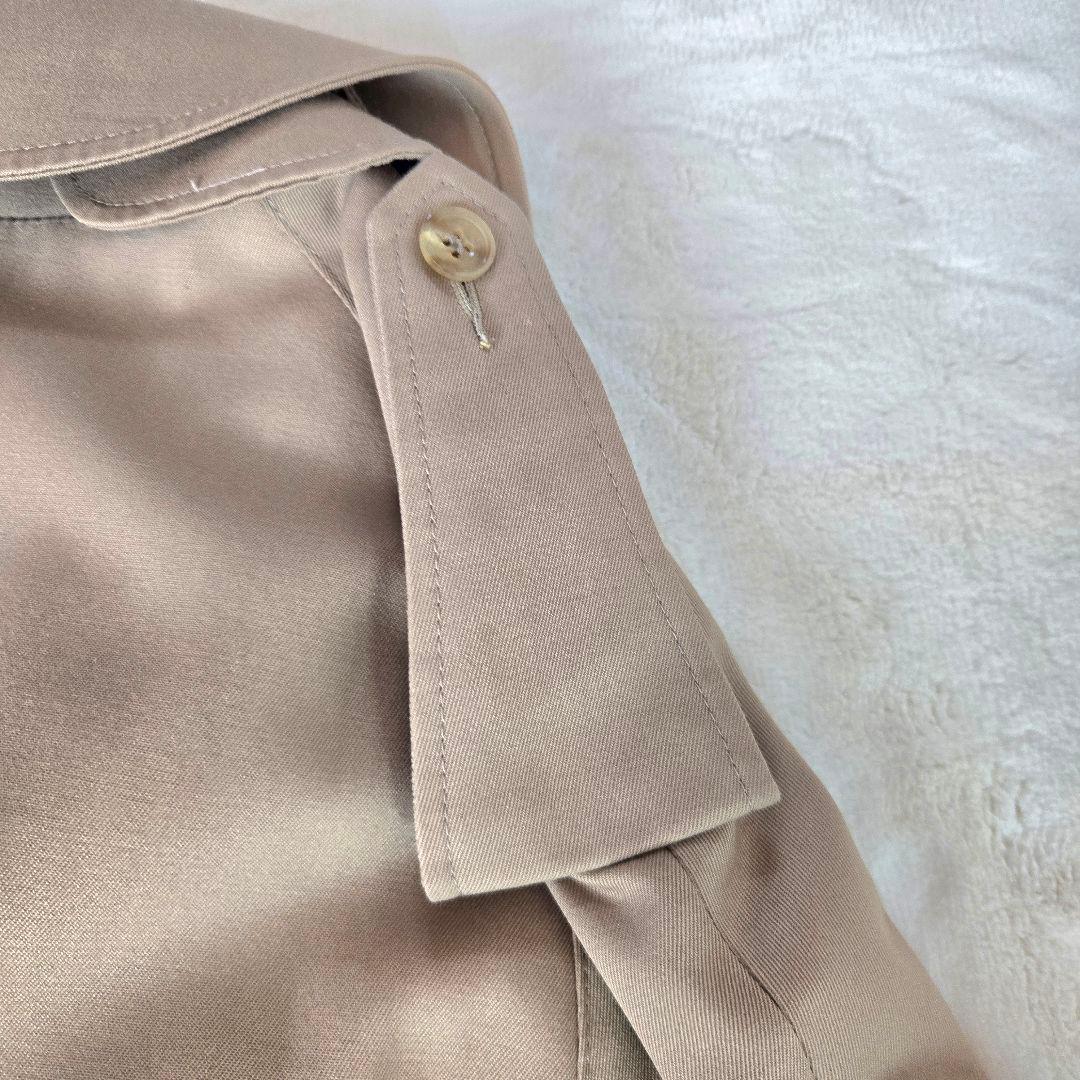 Aquascutum ベージュ トレンチコート L　メンズ　美品　ビジネス　高級