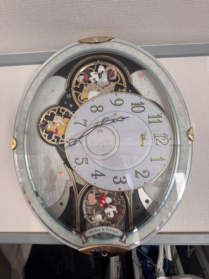 (値下げ受付けます！)RYTHEM からくり時計 ディズニー　リズム　掛け時計