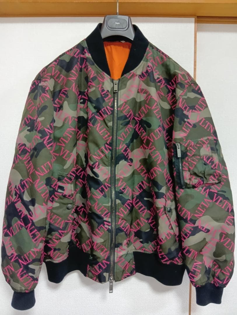 Valentino カモフラボンバージャケット 46