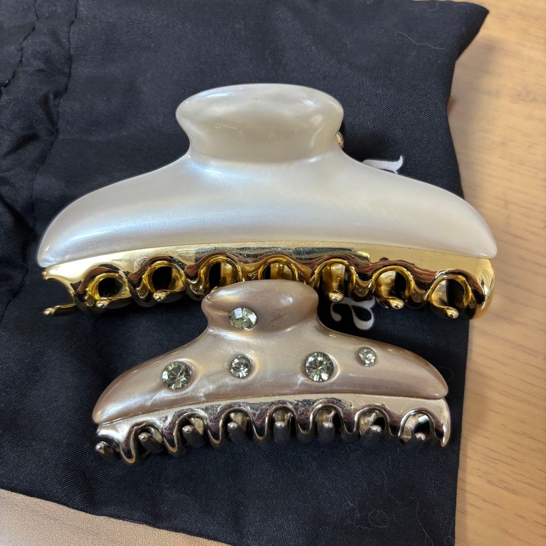 acca ヘアクリップ 大 中 2個セット